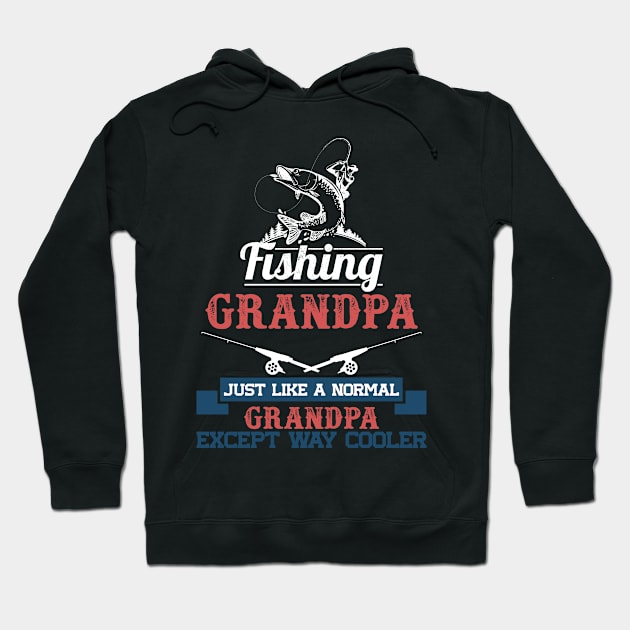 Fishing grandpa Hoodie by BadDesignCo